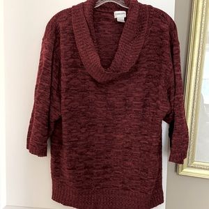 Chicos cowl neck thin sweater